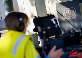 97.3 ABC Illawarra live broadcast the Hot Strip Mill at Port Kembla Steelworks, Australia